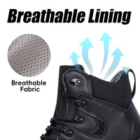 Chaussures de sécurité de qualité allemande, entrepôt UE, imperméables, anti-perforation, embout en acier, pour la métallurgie, l'exploitation forestière, l'industrie