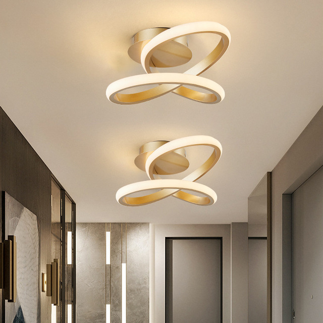Modern Minimalist Acrylic LED Ceiling Lights for Living Room Kitchen Bedroom Hallway & Corridors-4000K Warm White Switch Control