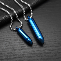 Pendentif balle minimaliste européen et américain, ouvrable, tendance, pour homme, audacieux, punk, hip-hop, en acier titane, pour couple