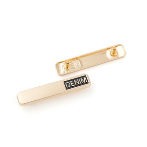 Jinyi Factory OEM ODM Custom Brand Logo <span class=keywords><strong>Patch</strong></span> Tag Garment Gold Silver Plating Jeans Acessórios Bolsa Sapato Chapéu Metal Label Tag - Product Image 2