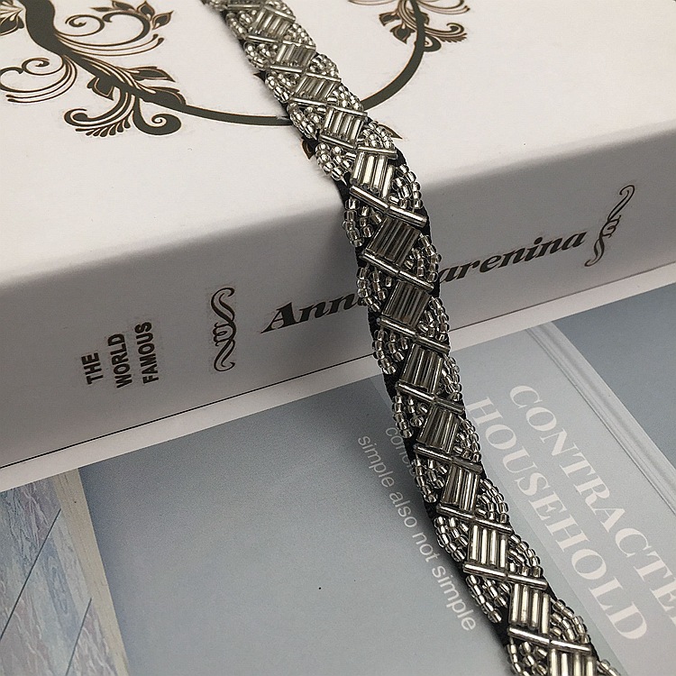 Black silver-1.5cm