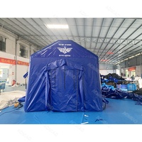 Tente médicale gonflable professionnelle de secours d'urgence, imperméable, résistante au soleil, installation rapide, abri pour les situations de catastrophe