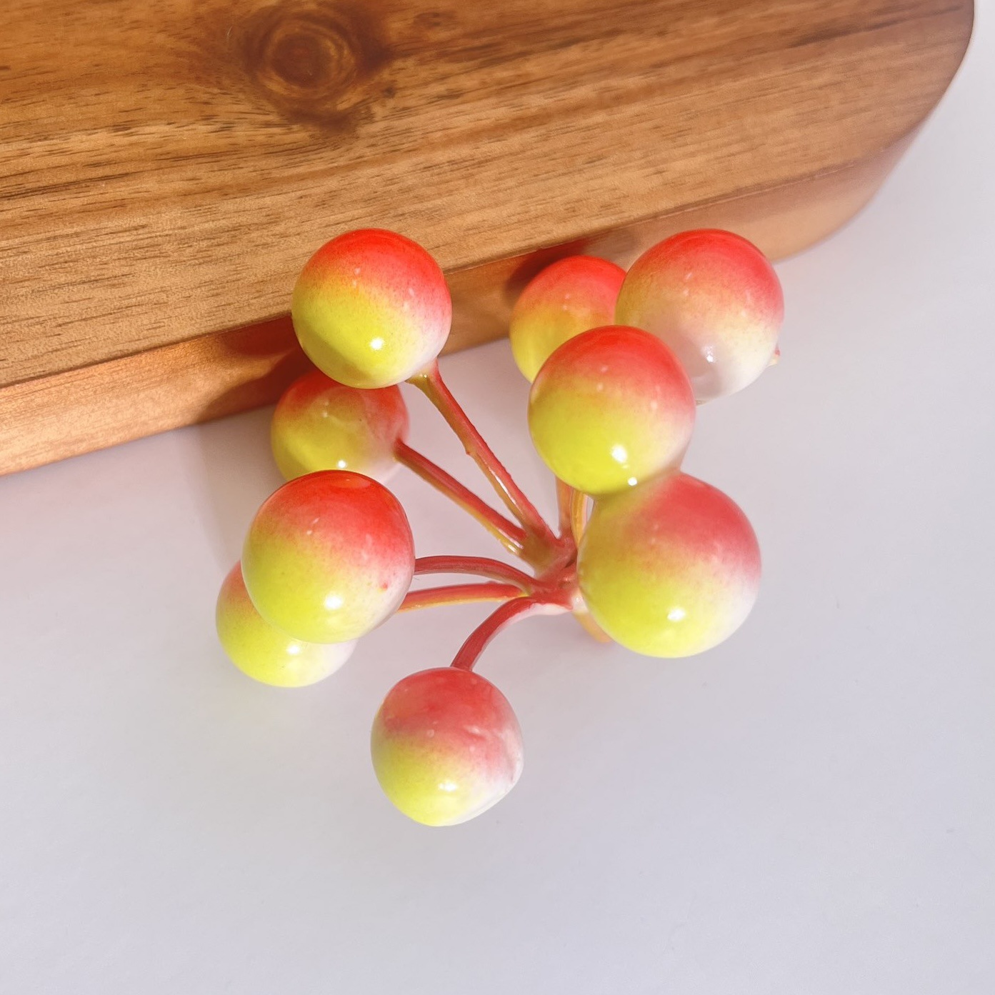 Cabeza de fruta de nueve puntas (rosa degradado)
