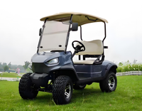 Voiturette de golf électrique pliable EZGO TXT marron, pare-brise en verre haute résistance de 4 à 5 mm avec protection UV, fabricant direct