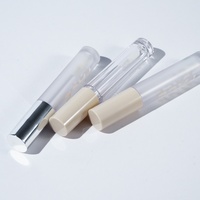 Meilleur tube de brillant à lèvres transparent en plastique format voyage 2,8 ml 3 ml 5 ml avec bouchon à vis pour cosmétiques et fard à joues