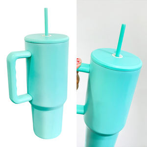 Tasses isothermes en acier inoxydable à double paroi de 40 oz, couleur mate brillante, vierges pour sublimation, <span class=keywords><strong>avec</strong></span> <span class=keywords><strong>couvercle</strong></span> <span class=keywords><strong>plat</strong></span>, H3.0 - Product Image 5