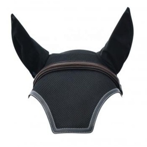 Voile anti-mouches en coton pour cheval, bonnet pour les yeux, cordon torsadé coloré, accessoire équestre pour cheval - Product Image 1