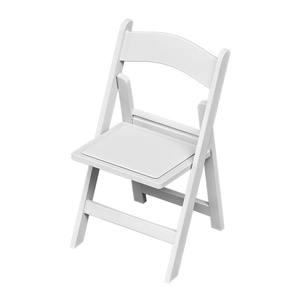 Chaise pliante blanche durable résistante aux intempéries pour terrasse extérieure, camping et événements intérieurs - Product Image 1