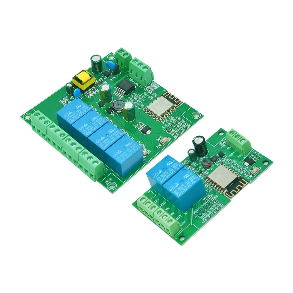 ESP8266 Wireless WIFI Relay Module 4 Channel ESP-12F Wifi Development Board AC/DC 5V/7-28V/5-80V Power Supply