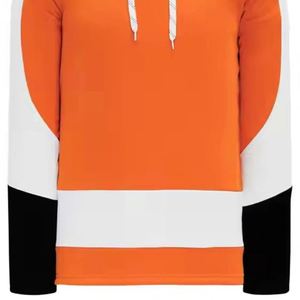 Nouveaux sweats à capuche en jersey brodé de haute qualité, personnalisés, en polaire d'hiver, pour le hockey sur glace, avec lacets - Product Image 2