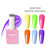 FZANEST Ongles Fournitures 120 Couleurs Gel Vernis À Ongles Nail Art UV Led Gel OEM En Gros Chine En Gros Gel Vernis À Ongles 15ml