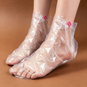 Protège-pieds jetables, couvre-chaussures en film plastique pour trempage des pieds, sacs transparents imperméables, protège-pieds, couvre-chaussures - Product Image 3
