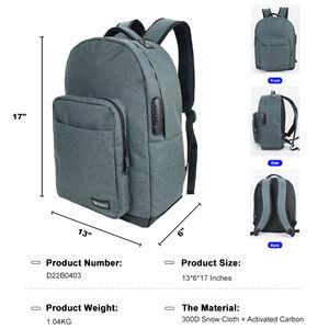 Sac à dos anti-odeur de haute qualité personnalisé avec logo, doublé de carbone, anti-odeur, pour ranger des objets - Product Image 6