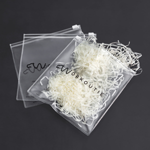 9x9cm Frosted Zipper Bag Jewelry Packaging Necklace Pouch Bag Custom Logo Printed Frosted Ziplock Bags for Cosmetics Business - Product Image 3