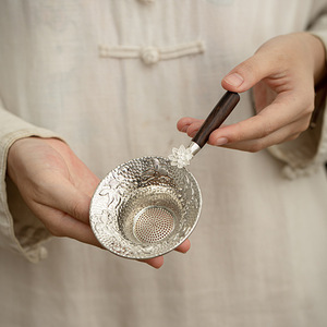 <b>Tea</b> Strainer Alloy Koi Round Gold Silver <b>Tea</b> Filter For Kung Fu <b>Tea</b> <b>Set</b> Accessory - Product Image 2