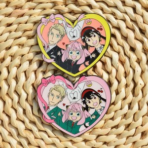 Spilla/Badge Anime da 5 cm in lega, imitazione smalto, con Anya <span class=keywords><strong>Forger</strong></span>, per decorazione di cancelleria e gioielli - Product Image 6