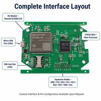 Module de suivi de la chaîne du froid avec enregistreur de données de température, carte PCBA, GPS, 4G, BLE, écran OLED, rapport PDF, OEM, ODM