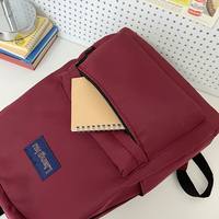 Mochila Casual Impermeable de Oxford para Viajes, con Cierre de Cremallera, Moderna y Versátil, para Estudiantes de Secundaria, Preparatoria y Universidad