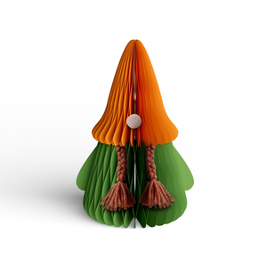 Adorno Navideño Ecológico Reutilizable de Papel con Diseño de Panal de Abeja 3D, Gnomo Sueco, <span class=keywords><strong>Duende</strong></span>, para Decoración de Interiores y Exteriores en Navidad y Pascua - Product Image 1