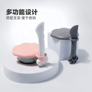 Couvercles en silicone en forme de patte de chat pour boîtes de conserve, fournitures pour animaux de compagnie, forme animale, 80g, couvercle de conservation de la fraîcheur - Product Image 4