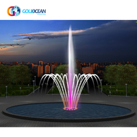Fuente de Agua Musical Colorida para Piscina de Diseño Libre, Diámetro de 15 m