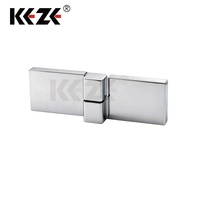 Charnière de douche pivotante en acier inoxydable 304, réglable, mini, épaissie, pour porte en verre, angle d'ouverture 180 degrés, salle de bain