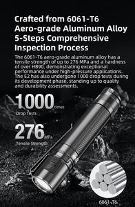 Nueva <span class=keywords><strong>Linterna</strong></span> LED Recargable <span class=keywords><strong>Klarus</strong></span> Mini XHP35 HI de 1600 Lúmenes, <span class=keywords><strong>Linterna</strong></span> de Búsqueda Impermeable con Batería 18650 para Defensa Personal - Product Image 6