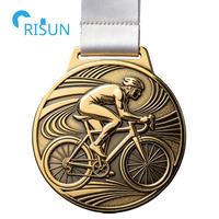 Médaille personnalisée gravable pour vélo, cyclisme, sport, médaillon sur mesure