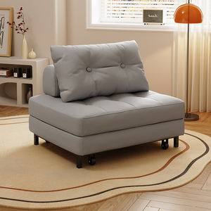 Sillón <span class=keywords><strong>Puff</strong></span> Cuadrado Moderno, Diseño Plegable y Extensible, Tapicería de Tela, Sofá <span class=keywords><strong>Cama</strong></span> para Sala de Estar, Dormitorio, Balcones y Apartamentos Pequeños - Product Image 2
