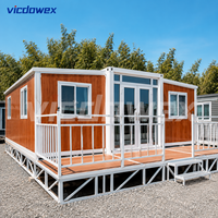 Maison conteneur modulaire contemporaine pliable, extensible et résistante aux tremblements de terre, préfabriquée pour la maison, le bureau, l'hôtel, la cuisine