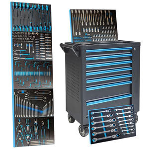 Ensemble d'outils de CR-V haut de gamme 287 pièces de conception modulaire avec armoire et boîte à outils pour une utilisation en atelier de garage - Product Image 1