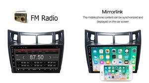 เครื่องเล่นวิดีโอดีวีดีในรถยนต์,เครื่องเล่นดีวีดีในรถยนต์ Android10กรัมสำหรับ <span class=keywords><strong>Toyota</strong></span> <span class=keywords><strong>Yaris</strong></span> 2005-2012 6G 128G GPS DSP Carplay Auto - Product Image 2