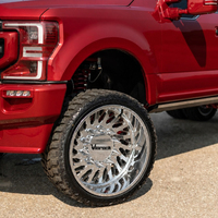 Roda Viorock Heavy Duty Pickup Dually 22x8.25 24x8.25 26x8.25 28x8.25 Polish10x225 8x6.5 untuk F350 Ram3500 Silverado3500HD F450