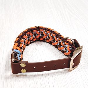 स्टाइलिश आधुनिक डिजाइन के साथ कुत्ते बिल्ली कॉलर स्टाइलिश पैटर्न प्रिंट लेश नायलॉन वेबबिंग रोशनी में बनाया गया - Product Image 4