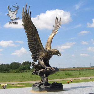 Estatua de Animal de bronce de tamaño real para exteriores, escultura de águila de gran tamaño - Product Image 2