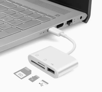 Tarjeta de lectura USB 3 en 1 OTG2.0 Tarjeta de lectura de tarjeta SD TF