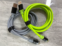 Kabel Data Antarmuka Tipe-C ke Tipe-C 1.5M 240W E Marker Kabel Pengisian Cepat untuk Ponsel / Laptop / Tablet
