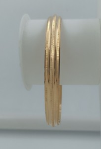 Kada ชุบทองพรีเมี่ยมสำหรับผู้ชายเครื่องประดับแฟชั่นสไตล์คลาสสิกกำไลข้อมือแบบดั้งเดิมสำหรับผู้ชายเหมาะสำหรับสวมใส่ในชีวิตประจำวัน - Product Image 4