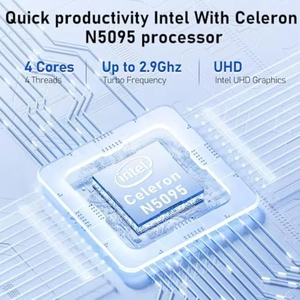 Bộ xử lý lõi tứ n5095 thế hệ thứ 11; màn hình FHD Bộ nhớ 32GB siêu mỏng 14 inch; Máy tính xách tay chơi game ổ đĩa trạng thái rắn 12GB. - Product Image 2