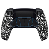 Kit de remap Rise4 blanc caoutchouté avec palettes arrière pour manette PS5