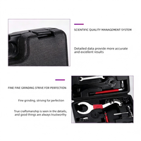 Kit de Herramientas Multifuncional para Reparación de Bicicletas, Llave de Cadena de Acero con Alto Contenido de Carbono, Juego de Llaves para Ruedas Libres y Radios, Mantenimiento Diario