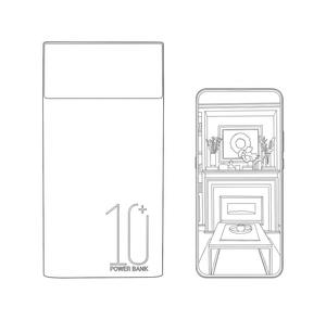 กล้องพาวเวอร์แบงค์ Tuya WiFi ความละเอียด 1080p พร้อมแบตเตอรี่ 10000mAh และระบบมองเห็นในเวลากลางคืน - Product Image 1
