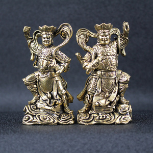 Figurine des Quatre Rois Célestes en laiton, artisanat fait main, ornement de bureau à domicile - Product Image 3