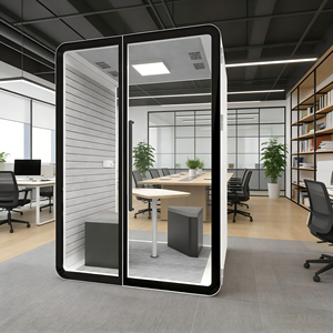 Cabine de travail insonorisée portable et mobile, cabine acoustique de bureau, cabine de confidentialité, isolation phonique pour bureau <span class=keywords><strong>à</strong></span> <span class=keywords><strong>domicile</strong></span>, étude - Product Image 2