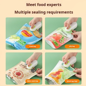 2-in-1 <b>Mini</b> USB Charging Handheld Vacuum <b>Bag</b> Sealer Portable Semi-Automatic Heat Sealing Machine Beverages Plastic <b>Bags</b> Cutter - Product Image 3