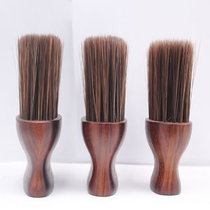Cepillo de pelo de madera de moda para uso en salón Cepillo de limpieza de pelo de cerdas suaves para barbería - Product Image 3