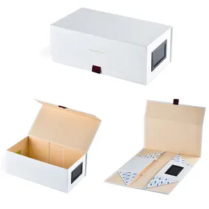 Kunden spezifische magnetische Geschenk box Großhandel Verpackung zusammen klappbare faltbare faltbare Papp papier Luxus magnetische Geschenk box