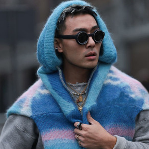 LMA 98205 New Round Small <b>Black</b> <b>Frame</b> Fashion High Quality Custom Shades Y2K Wholesale Men 2024 Luxury Brand Sunglasses - Product Image 2