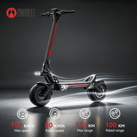 Elektrikli Scooter 6000W Çift Motorlu 60V30Ah 12 İnç Katlanabilir Tam Süspansiyonlu Su Geçirmez 100KM/S Off-Road E-Scooter