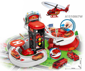 Sac à dos STEM KIDS CONSTRUCTION PARKING <span class=keywords><strong>LOT</strong></span> avec voiture et <span class=keywords><strong>avion</strong></span> en métal moulé sous pression, 37 pièces - Product Image 6